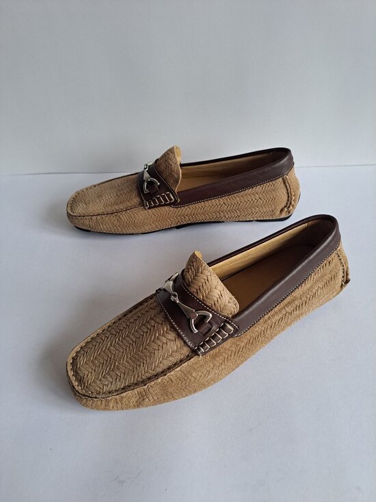 NEW Montemario Brown Suede Leather Slip on Loafers Moccasin main image 6